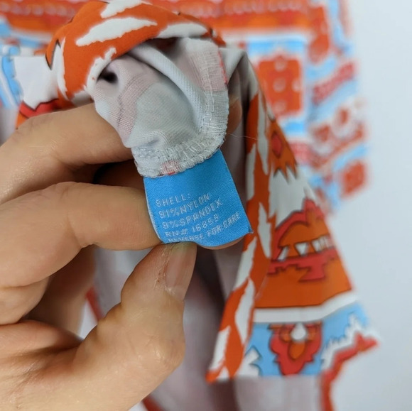 J. McLaughlin for Dillards S Colorful Batik Printed Tunic Henley Catalina Cloth - Picture 6 of 8